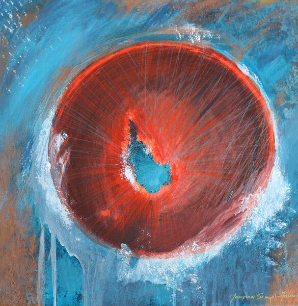 No. 3, akryl/płótno, 40x40 cm