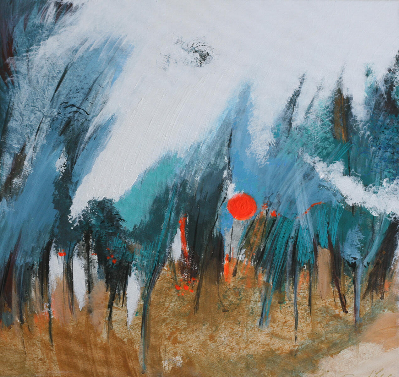 No. 4, akryl/płótno, 40x40 cm