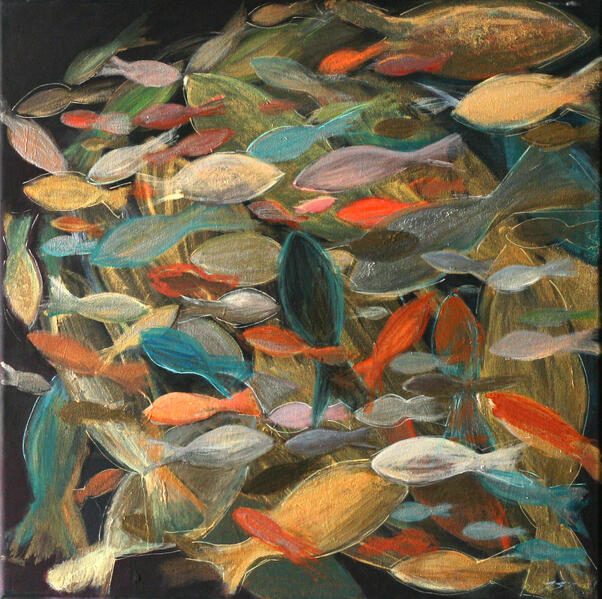 No. 12, akryl/płótno, 50x50 cm