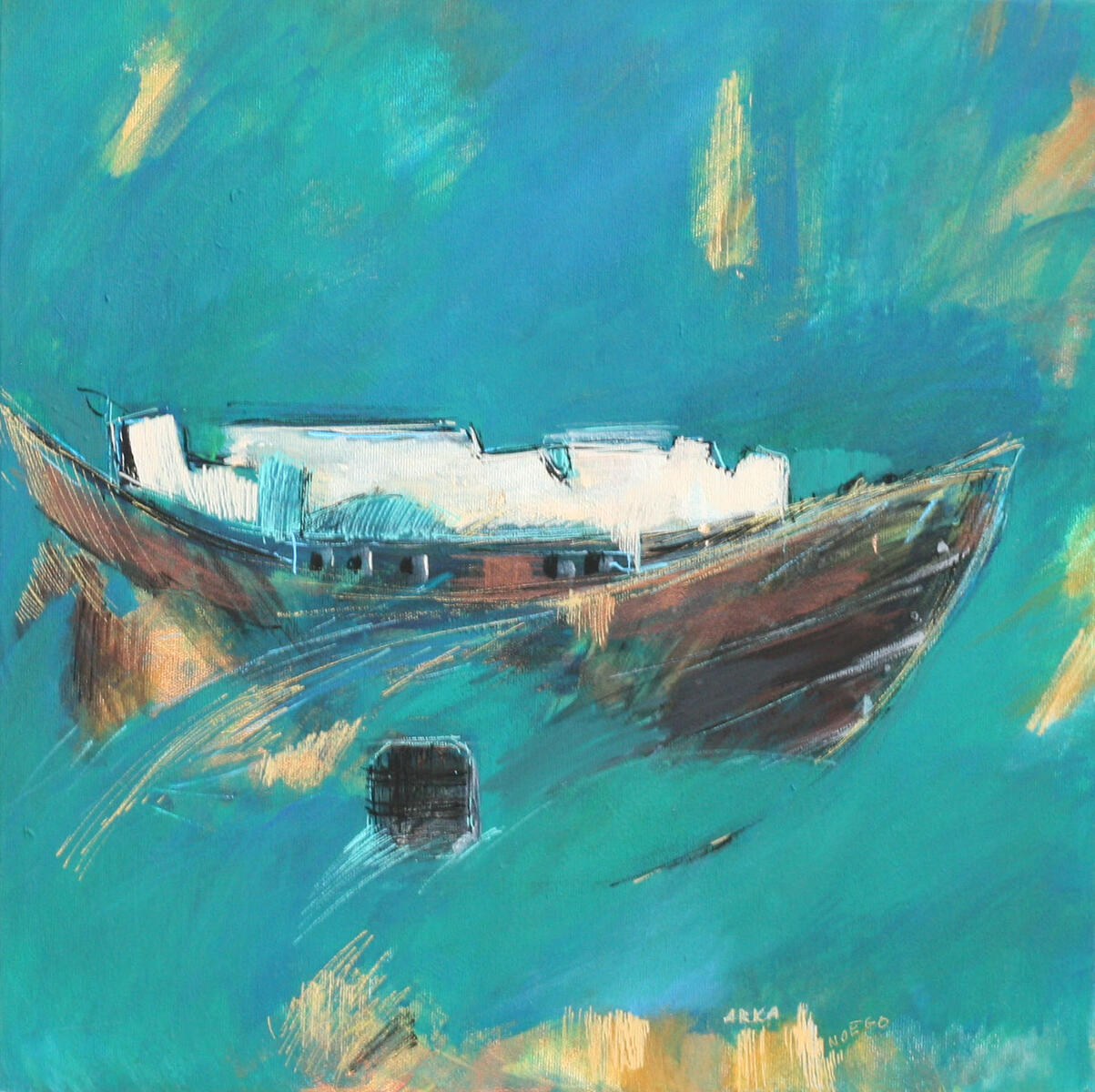 No. 8, akryl/płótno, 45x45 cm